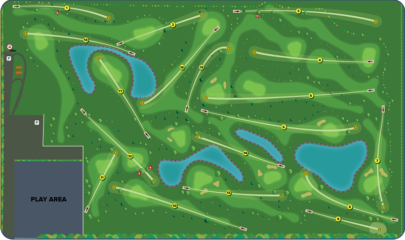 Crickle Creek Disc golf map